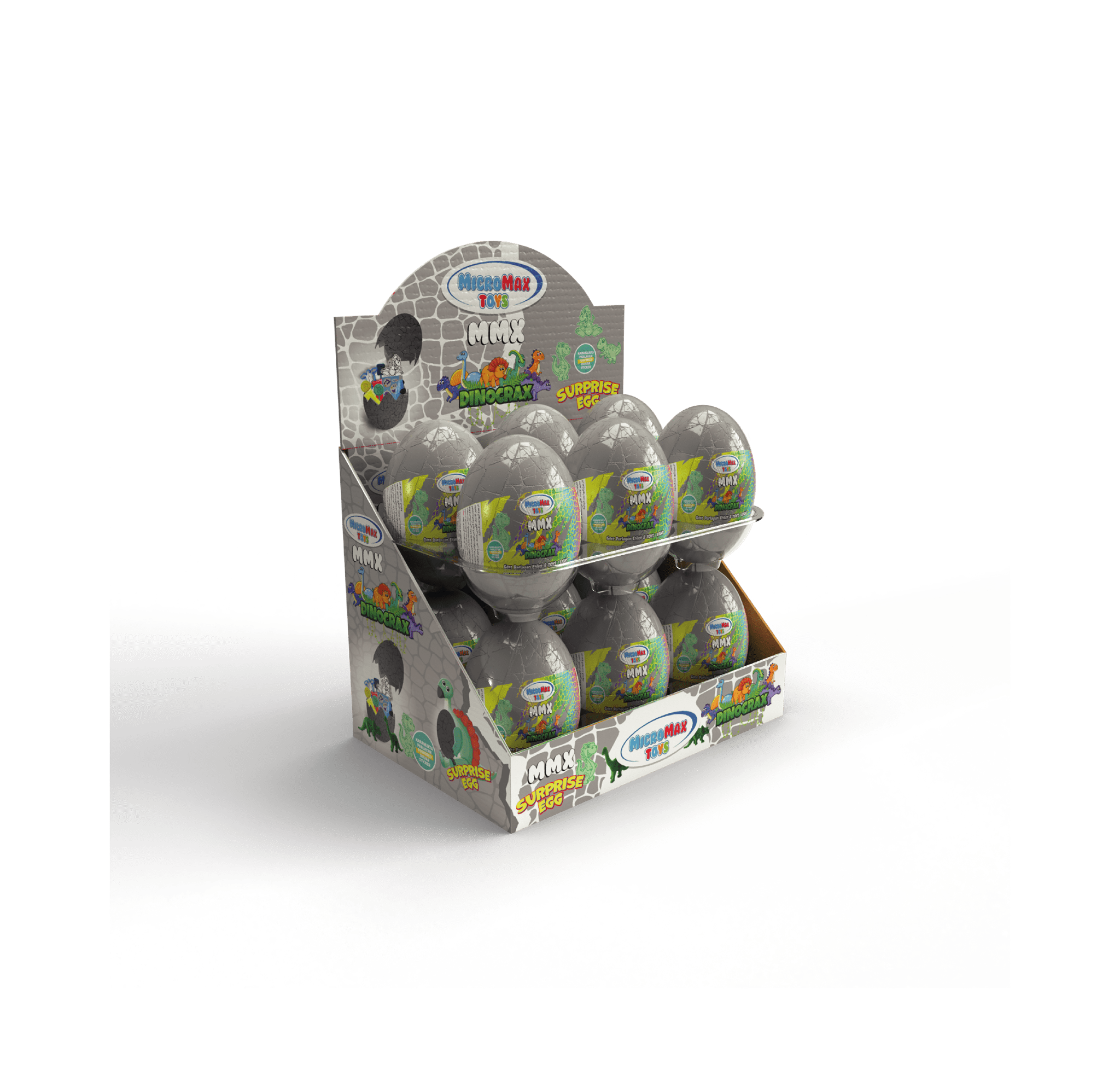 003_DİNOCRAX ÇATLAK YUMURTA GRİ resmi